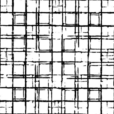 Sert siyah beyaz desen çizimi. Grunge 'un geçmişi. Soyut doku efekti.