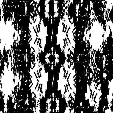 Grunge Siyah ve Beyaz Şehir Vektör Doku Şablonu Arkaplanı