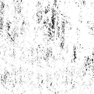Vektör grunge dokusu. Siyah beyaz arka plan. Soyut monokrom illüstrasyonu koyu tonlarda solmuş bir efekti içerir