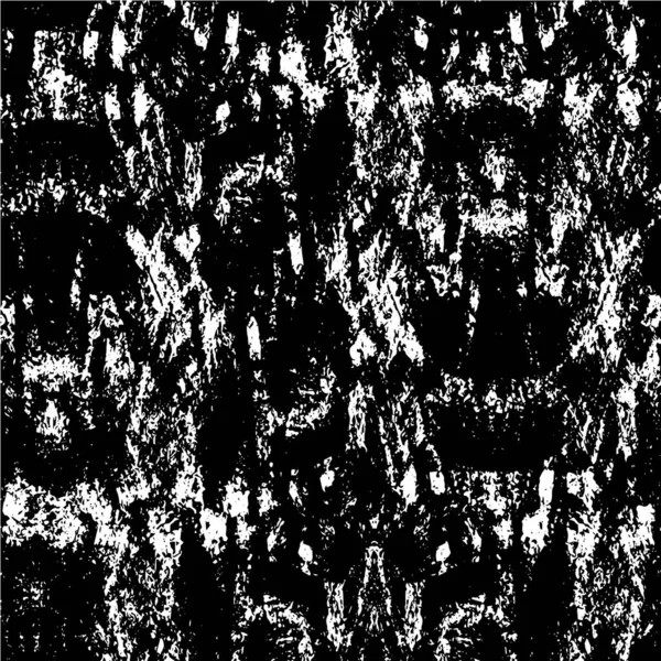 Grunge Černá Bílá Texturovaná Městská Textura Abstraktní Tmavé Chaotické Pozadí — Stockový vektor