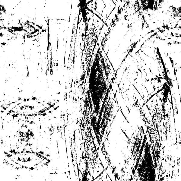 Verontruste Achtergrond Zwart Wit Textuur Stof Vlekken Abstracte Vectorlijnen Abstracte — Stockvector