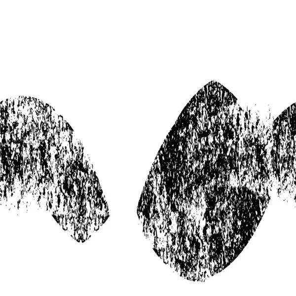 Coup Pinceau Noir Texture Main Abstraite Éléments Peints — Image vectorielle