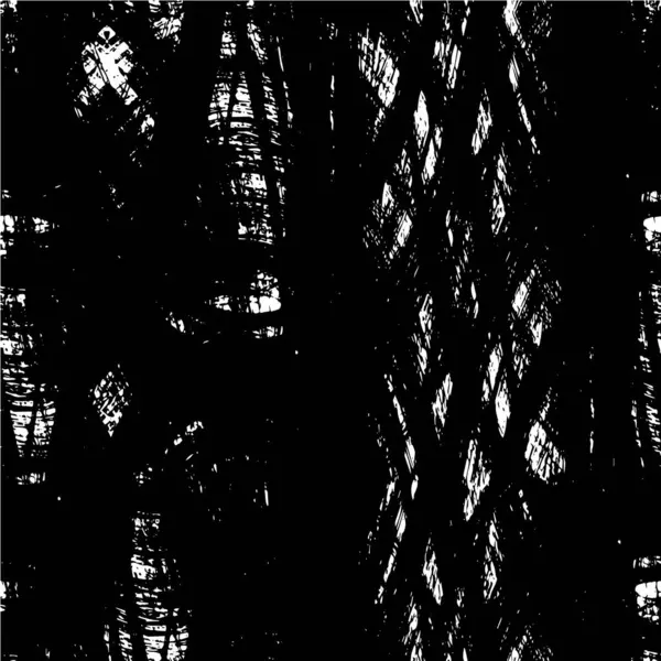 Напряженный Фон Черно Белой Текстуре Точками Линиями Царапинами Линиями Абстрактная — стоковый вектор