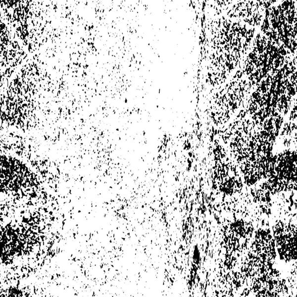 Black White Damaged Grunge Vector Textured Background — Stock Vector