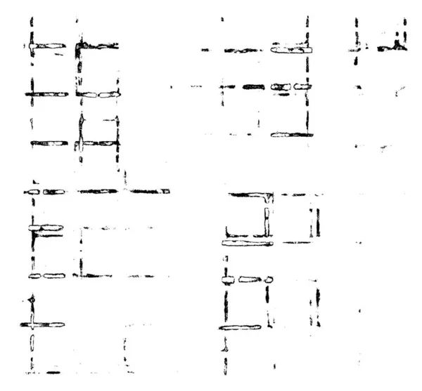 Черный Белый Поврежденный Вектор Гранжа Текстурированный Фон — стоковый вектор