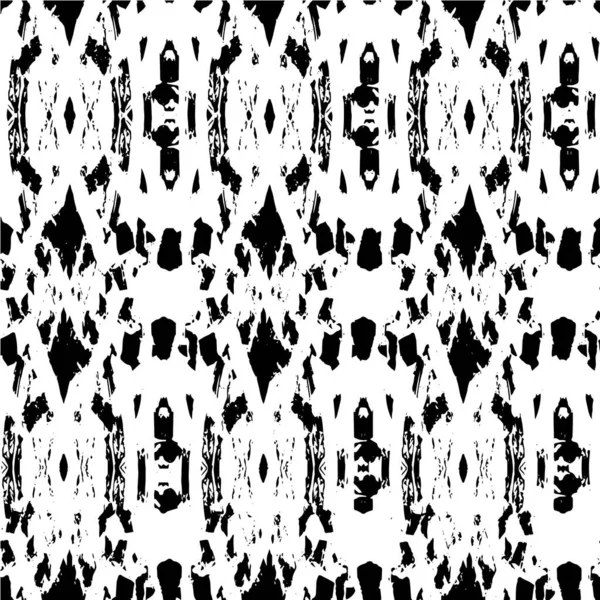 Vektör grunge dokusu. Siyah beyaz arka plan. Soyut monokrom illüstrasyonu koyu tonlarda solmuş bir efekti içerir