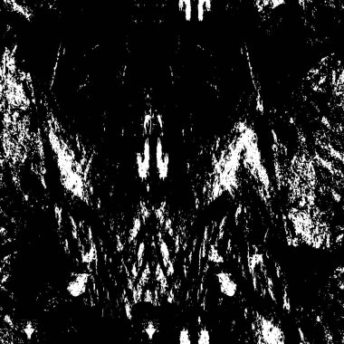 Vektör grunge dokusu. Siyah beyaz arka plan. Soyut monokrom illüstrasyonu koyu tonlarda solmuş bir efekti içerir