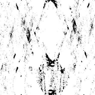 Vektör grunge dokusu. Siyah beyaz arka plan. Soyut monokrom illüstrasyonu koyu tonlarda solmuş bir efekti içerir