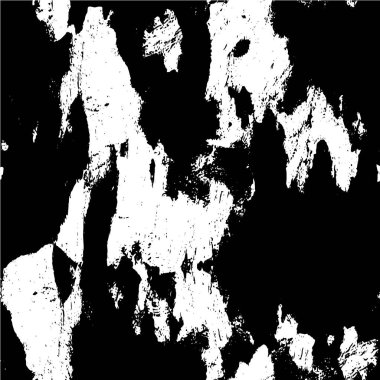 Vektör grunge dokusu. Siyah beyaz arka plan. Soyut monokrom illüstrasyonu koyu tonlarda solmuş bir efekti içerir