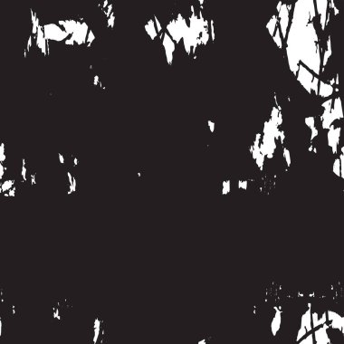 Vektör grunge dokusu. Siyah beyaz arka plan. Soyut monokrom illüstrasyonu koyu tonlarda solmuş bir efekti içerir