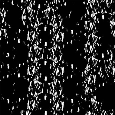 Vektör grunge dokusu. Siyah beyaz arka plan. Soyut monokrom illüstrasyonu koyu tonlarda solmuş bir efekti içerir