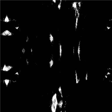 Vektör grunge dokusu. Siyah beyaz arka plan. Soyut monokrom illüstrasyonu koyu tonlarda solmuş bir efekti içerir