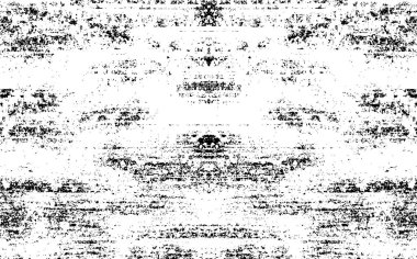 Vektör grunge dokusu. Siyah beyaz arka plan. Soyut monokrom illüstrasyonu koyu tonlarda solmuş bir efekti içerir