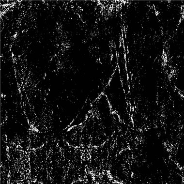 Vektör grunge dokusu. Siyah beyaz arka plan. Soyut monokrom illüstrasyonu koyu tonlarda solmuş bir efekti içerir