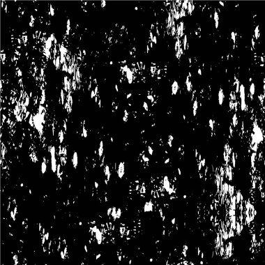 Vektör grunge dokusu. Siyah beyaz arka plan. Soyut monokrom illüstrasyonu koyu tonlarda solmuş bir efekti içerir