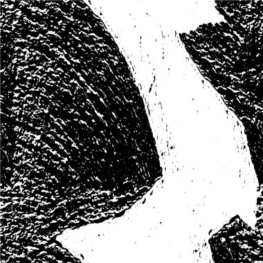 Vektör grunge dokusu. Siyah beyaz arka plan. Soyut monokrom illüstrasyonu koyu tonlarda solmuş bir efekti içerir
