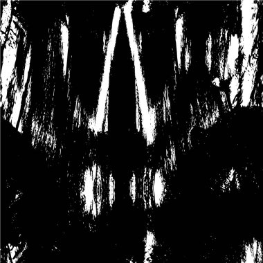 Vektör grunge dokusu. Siyah beyaz arka plan. Soyut monokrom illüstrasyonu koyu tonlarda solmuş bir efekti içerir