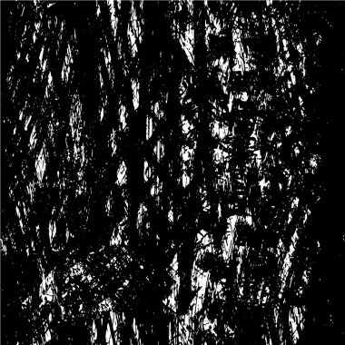 Vektör grunge dokusu. Siyah beyaz arka plan. Soyut monokrom illüstrasyonu koyu tonlarda solmuş bir efekti içerir