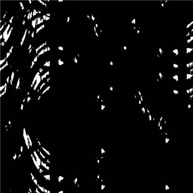 Vektör grunge dokusu. Siyah beyaz arka plan. Soyut monokrom illüstrasyonu koyu tonlarda solmuş bir efekti içerir