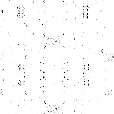 Vektör grunge dokusu. Siyah beyaz arka plan. Soyut monokrom illüstrasyonu koyu tonlarda solmuş bir efekti içerir