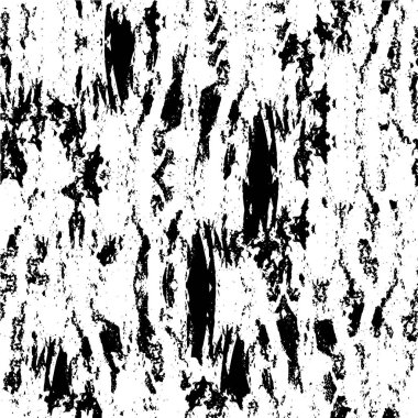 Vektör grunge dokusu. Siyah beyaz arka plan. Soyut monokrom illüstrasyonu koyu tonlarda solmuş bir efekti içerir