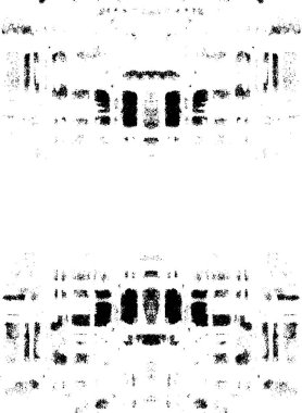 Vektör grunge dokusu. Siyah beyaz arka plan. Soyut monokrom illüstrasyonu koyu tonlarda solmuş bir efekti içerir