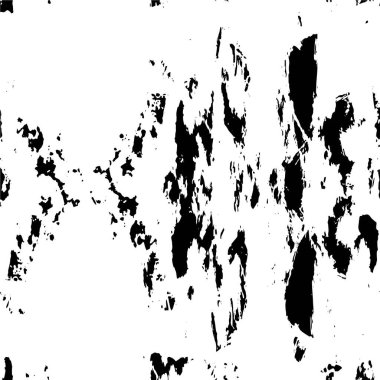 Vektör grunge dokusu. Siyah beyaz arka plan. Soyut monokrom illüstrasyonu koyu tonlarda solmuş bir efekti içerir