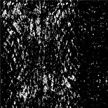 Vektör grunge dokusu. Siyah beyaz arka plan. Soyut monokrom illüstrasyonu koyu tonlarda solmuş bir efekti içerir