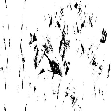 Vektör grunge dokusu. Siyah beyaz arka plan. Soyut monokrom illüstrasyonu koyu tonlarda solmuş bir efekti içerir