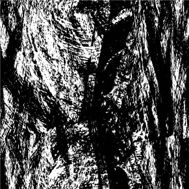 Vektör grunge dokusu. Siyah beyaz arka plan. Soyut monokrom illüstrasyonu koyu tonlarda solmuş bir efekti içerir