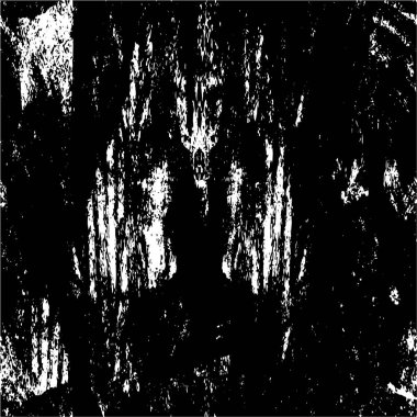 Vektör grunge dokusu. Siyah beyaz arka plan. Soyut monokrom illüstrasyonu koyu tonlarda solmuş bir efekti içerir