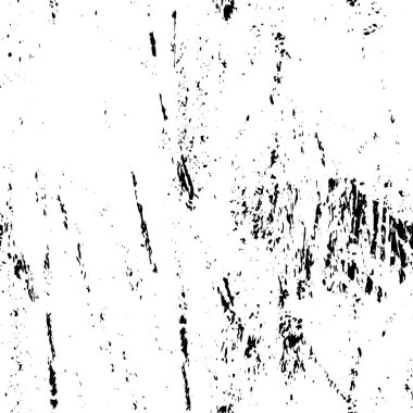 Vektör grunge dokusu. Siyah beyaz arka plan. Soyut monokrom illüstrasyonu koyu tonlarda solmuş bir efekti içerir