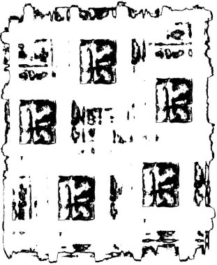 Vektör grunge dokusu. Siyah beyaz arka plan. Soyut monokrom illüstrasyonu koyu tonlarda solmuş bir efekti içerir