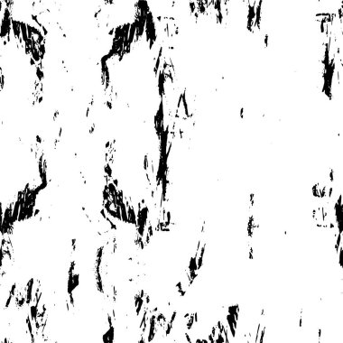 Vektör grunge dokusu. Siyah beyaz arka plan. Soyut monokrom illüstrasyonu koyu tonlarda solmuş bir efekti içerir