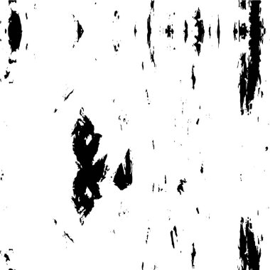 Vektör grunge dokusu. Siyah beyaz arka plan. Soyut monokrom illüstrasyonu koyu tonlarda solmuş bir efekti içerir