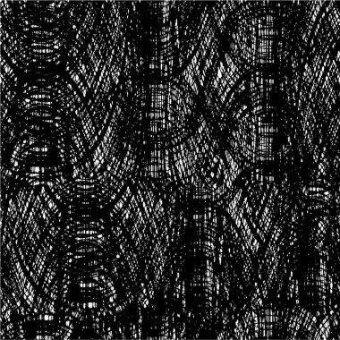 Grunge siyah beyaz desen. Monokrom parçacıkları soyut doku. Çatlakların, sürtünmelerin, çiplerin, lekelerin, mürekkep lekelerinin geçmişi. Koyu tasarım arka plan yüzeyi. 