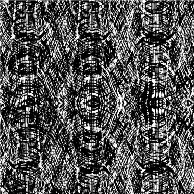 Grunge siyah beyaz desen. Monokrom parçacıkları soyut doku. Çatlakların, sürtünmelerin, çiplerin, lekelerin, mürekkep lekelerinin geçmişi. Koyu tasarım arka plan yüzeyi. 