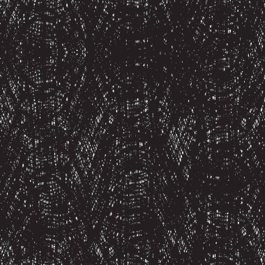 Grunge siyah beyaz desen. Monokrom parçacıkları soyut doku. Çatlakların, sürtünmelerin, çiplerin, lekelerin, mürekkep lekelerinin geçmişi. Koyu tasarım arka plan yüzeyi. 