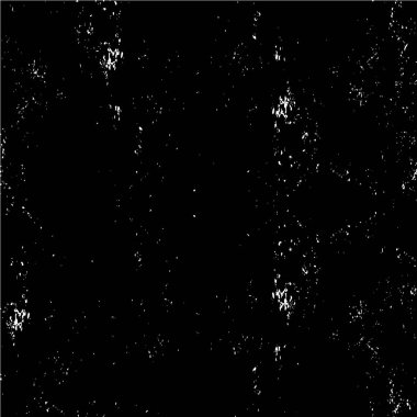 Grunge siyah beyaz desen. Monokrom parçacıkları soyut doku. Çatlakların, sürtünmelerin, çiplerin, lekelerin, mürekkep lekelerinin geçmişi. Koyu tasarım arka plan yüzeyi. 
