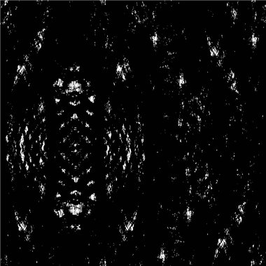 Grunge siyah beyaz desen. Monokrom parçacıkları soyut doku. Çatlakların, sürtünmelerin, çiplerin, lekelerin, mürekkep lekelerinin geçmişi. Koyu tasarım arka plan yüzeyi. 
