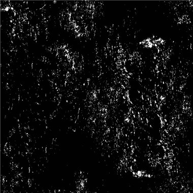 Grunge siyah beyaz desen. Monokrom parçacıkları soyut doku. Çatlakların, sürtünmelerin, çiplerin, lekelerin, mürekkep lekelerinin geçmişi. Koyu tasarım arka plan yüzeyi. 