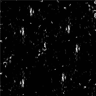 Grunge siyah beyaz desen. Monokrom parçacıkları soyut doku. Çatlakların, sürtünmelerin, çiplerin, lekelerin, mürekkep lekelerinin geçmişi. Koyu tasarım arka plan yüzeyi. 