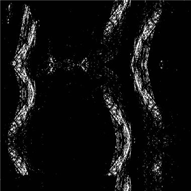 Grunge siyah beyaz desen. Monokrom parçacıkları soyut doku. Çatlakların, sürtünmelerin, çiplerin, lekelerin, mürekkep lekelerinin geçmişi. Koyu tasarım arka plan yüzeyi. 