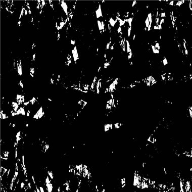 Grunge siyah beyaz desen. Monokrom parçacıkları soyut doku. Çatlakların, sürtünmelerin, çiplerin, lekelerin, mürekkep lekelerinin geçmişi. Koyu tasarım arka plan yüzeyi. 
