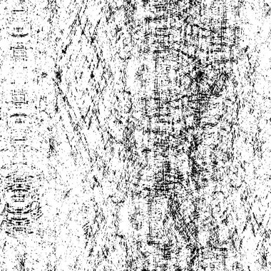 Grunge siyah beyaz desen. Monokrom parçacıkları soyut doku. Çatlakların, sürtünmelerin, çiplerin, lekelerin, mürekkep lekelerinin geçmişi. Koyu tasarım arka plan yüzeyi. 
