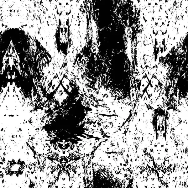 Sovrapposizione Vettoriale Grunge Texture Sfondo Bianco Nero Illustrazione Astratta Monocromatica — Vettoriale Stock