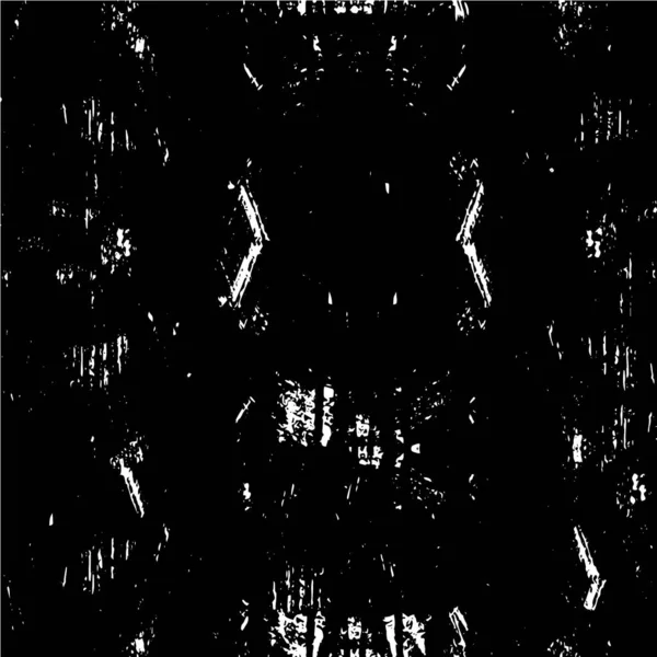 Textura Superpuesta Grunge Vectorial Fondo Blanco Negro Ilustración Monocromática Abstracta — Archivo Imágenes Vectoriales
