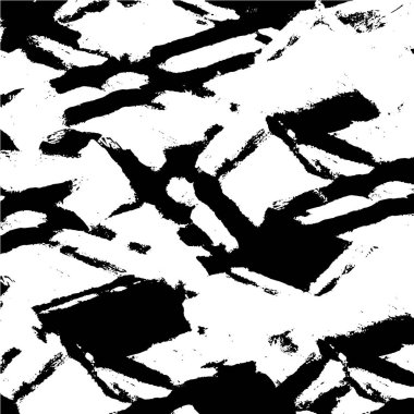 Sert siyah beyaz desen çizimi. Grunge 'un geçmişi. Soyut doku efekti.