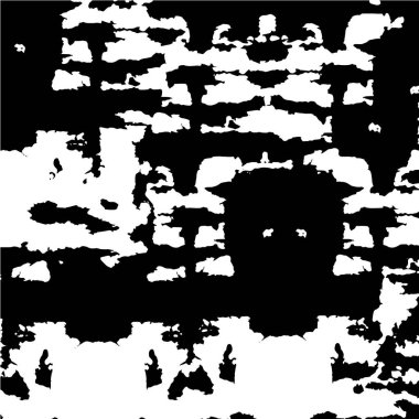 Sert siyah beyaz desen çizimi. Grunge 'un geçmişi. Soyut doku efekti.