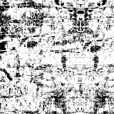 Kaba monokrom desen çizimi. Grunge 'un geçmişi. Soyut doku efekti.